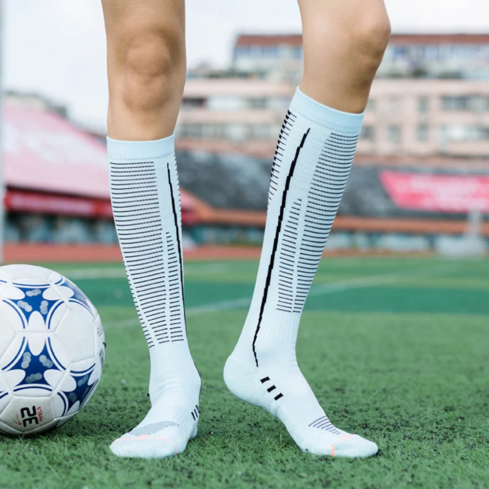 AR-215 Sports Running Men Compression Knee High Football Socks Soccer Socks