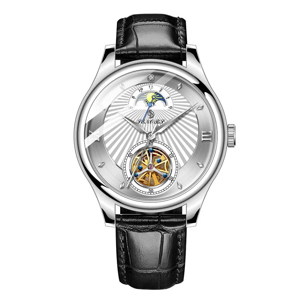 SN169 2021 Hot Luxury Tourbillon Business Automatic Mechanical Watches for Men