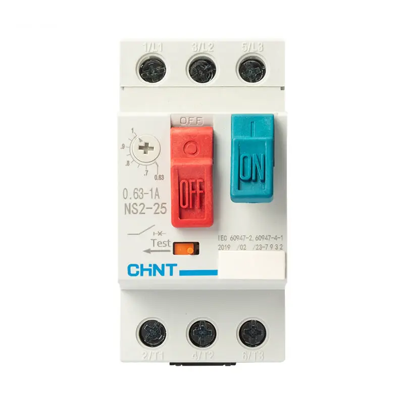 CHNT Chint защиты двигателя размыкатели цепи NS2-25 1 6-2.5A 2 5-4A 4-6.3A 6-10A 9-14A