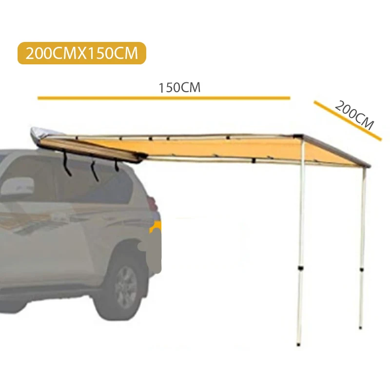 Палатка для кемпинга автомобиля 2x1 5 2x2 м 2 5x2 Toldo 4WD палатка на крышу тент 420D от солнца
