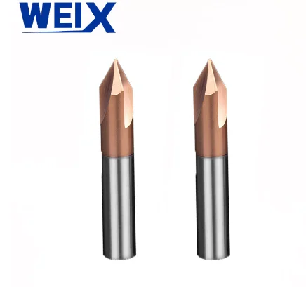 WEIX CNC TOOLS Milling Carbide Chamfer End Mill Cutting Tool V Shape V Router Bit