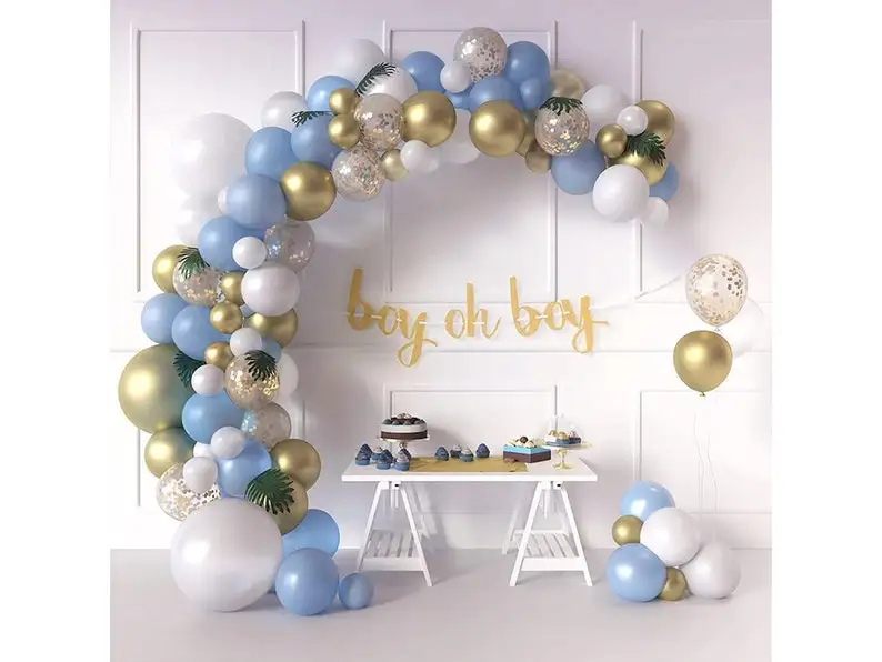 Sweet Baby Shower Oh Boy Garland Baby Shower Balloon Garland Baby Shower Decorations