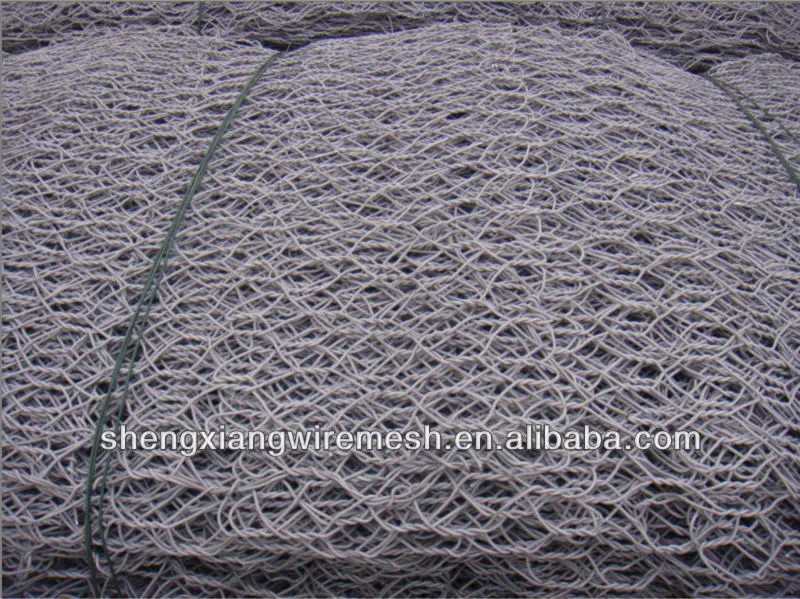 Защитная каменная корзина для защиты реки, тканый габионный матрас, оцинкованный или с ПВХ покрытием