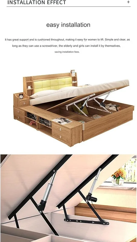 New Arrivals Furniture Hardware Accessories Fittings Gas Spring Strut Support Hinge Pneumatic Electric Bed Lifting Mechanisms