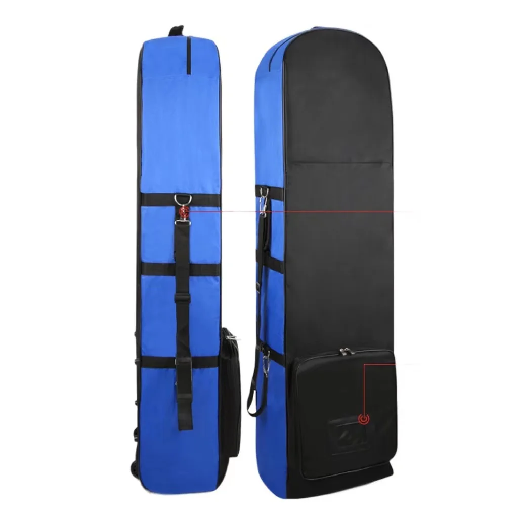 Durable Foldable Golf Equipment Travel Covers Aviation Golf Cases Portable Golf Travel Bag with Wheels