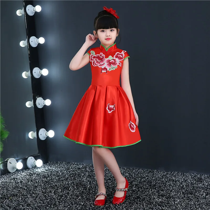 Fashion Sleeveless V-neck Latin Dance Dress Rumba skirt One Piece Stage Costume