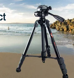 3 Way Portable Best Outdoor Travel Video Camera Photo & Accessories Tripod Laptops Tripod Stand for DSLR Camcorder Shooting