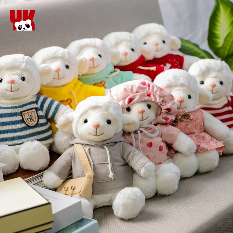 Custom super cute soft stuffed sheep doll wooloo plush animal stuffed sheep plush toy