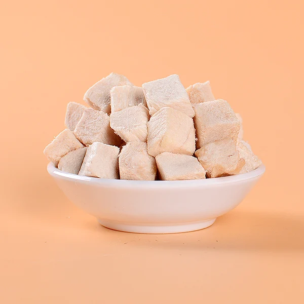 Fast Lock Fresh Retain Various Nutrients Freeze-Dried Beef Chicken Duck Egg Yolk Pet Treat Cat Dog Snack Chicken Flavor