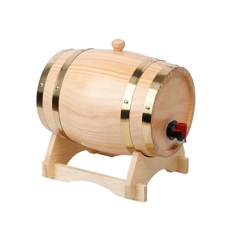 1.5 L wooden barrels with liner Handcrafted Oak Aging Whisky wooden Barrel for wine