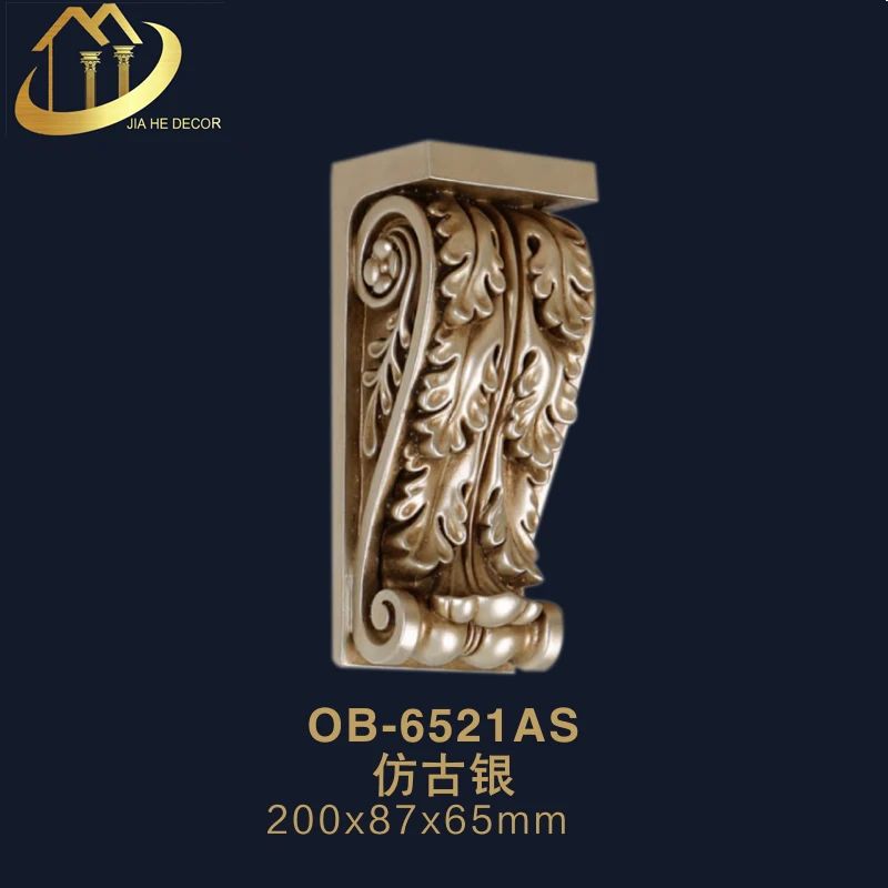 
double leaf design polyurethane bracket corbels indoor home house wall decoration idea 