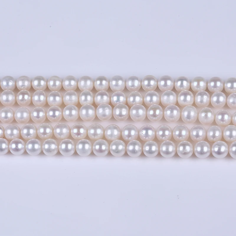 8mm Round shape freshwater pearl bead string