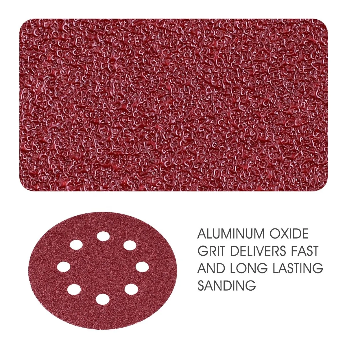 6inch Grit40 Aluminum Oxide Hook&Loop Round Sand Paper 150mm Sanding Discs Abrasive paper Dry Grinding Wood Metal