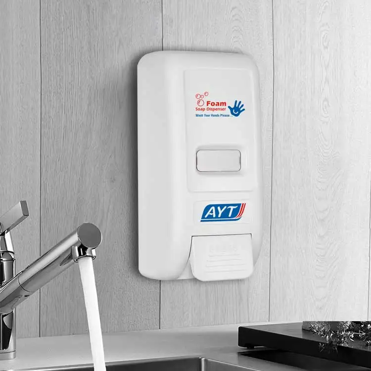 Eco-friendly kichen refillable or disposable box alcohol manual hand sanitizer soap dispenser