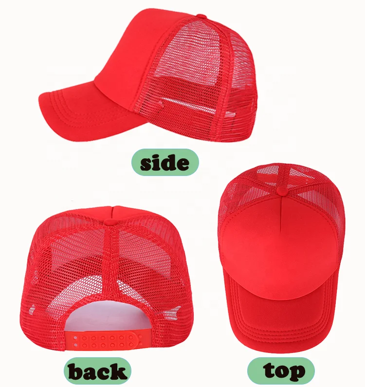 new fashion hot sale mix color cotton 5 Panel mesh golf sport man woman trucker baseball caps hats