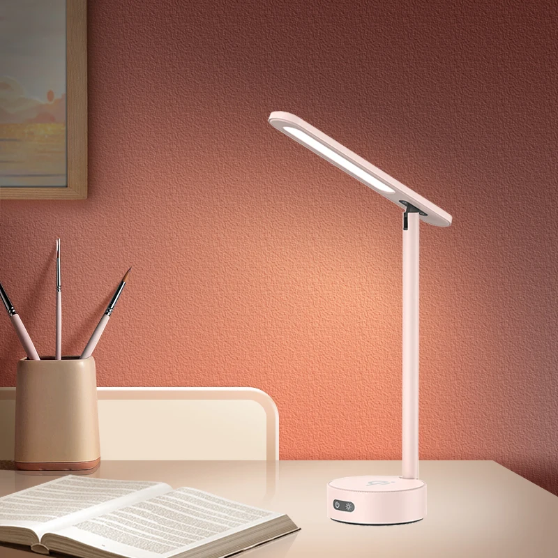 Factory Directly 3cct  creative mini rechargeable battery book reading light touch control led desk book reader lamp for bedroom