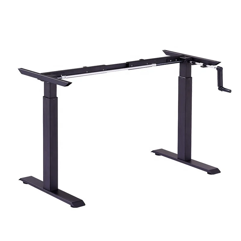 Electrically Height legs Adjustable White Standing Desk Frame Sit Stand Home Office Table Computer Workstation
