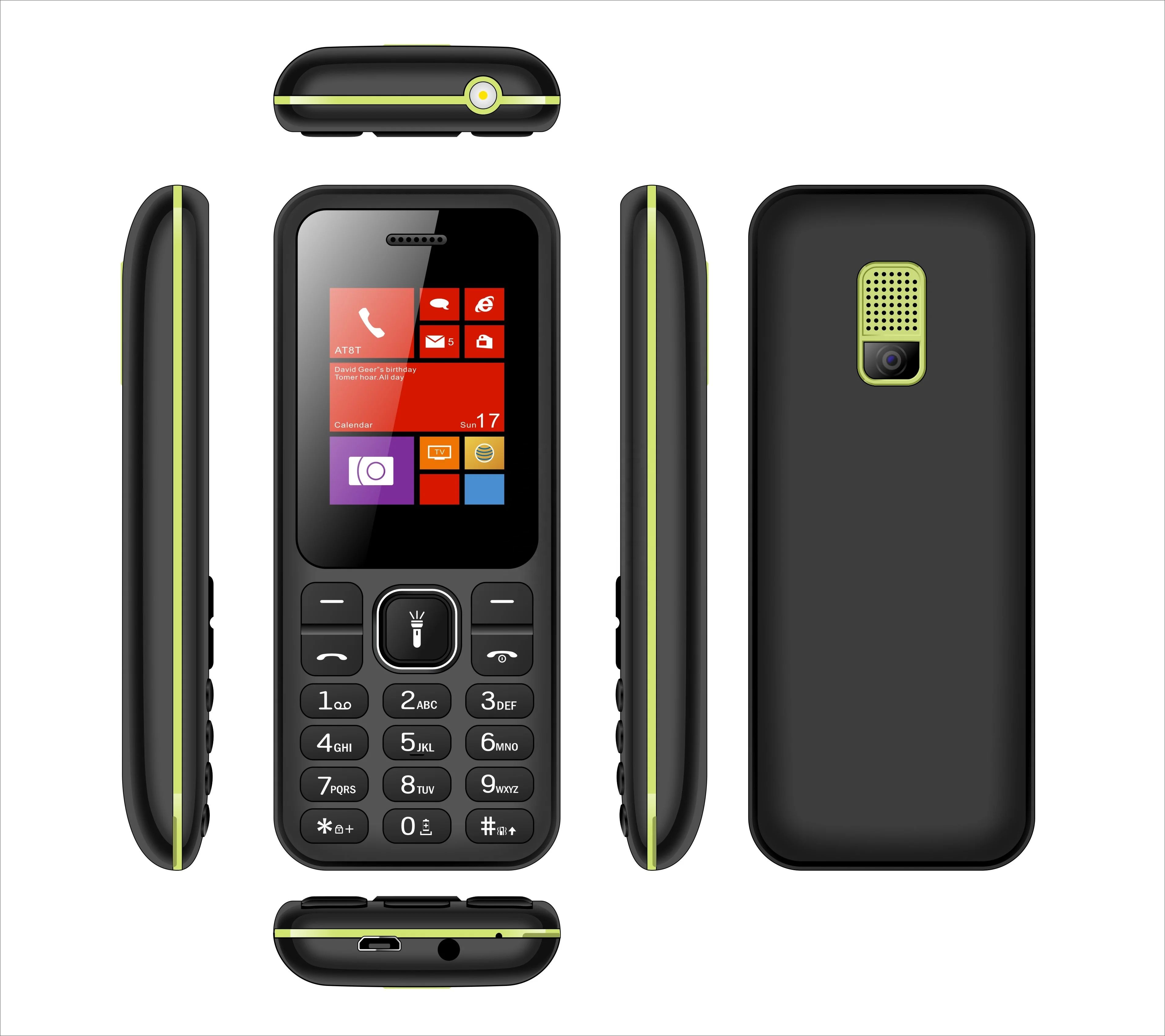 1.77 Inch Dual Sim Card 4G feature phone