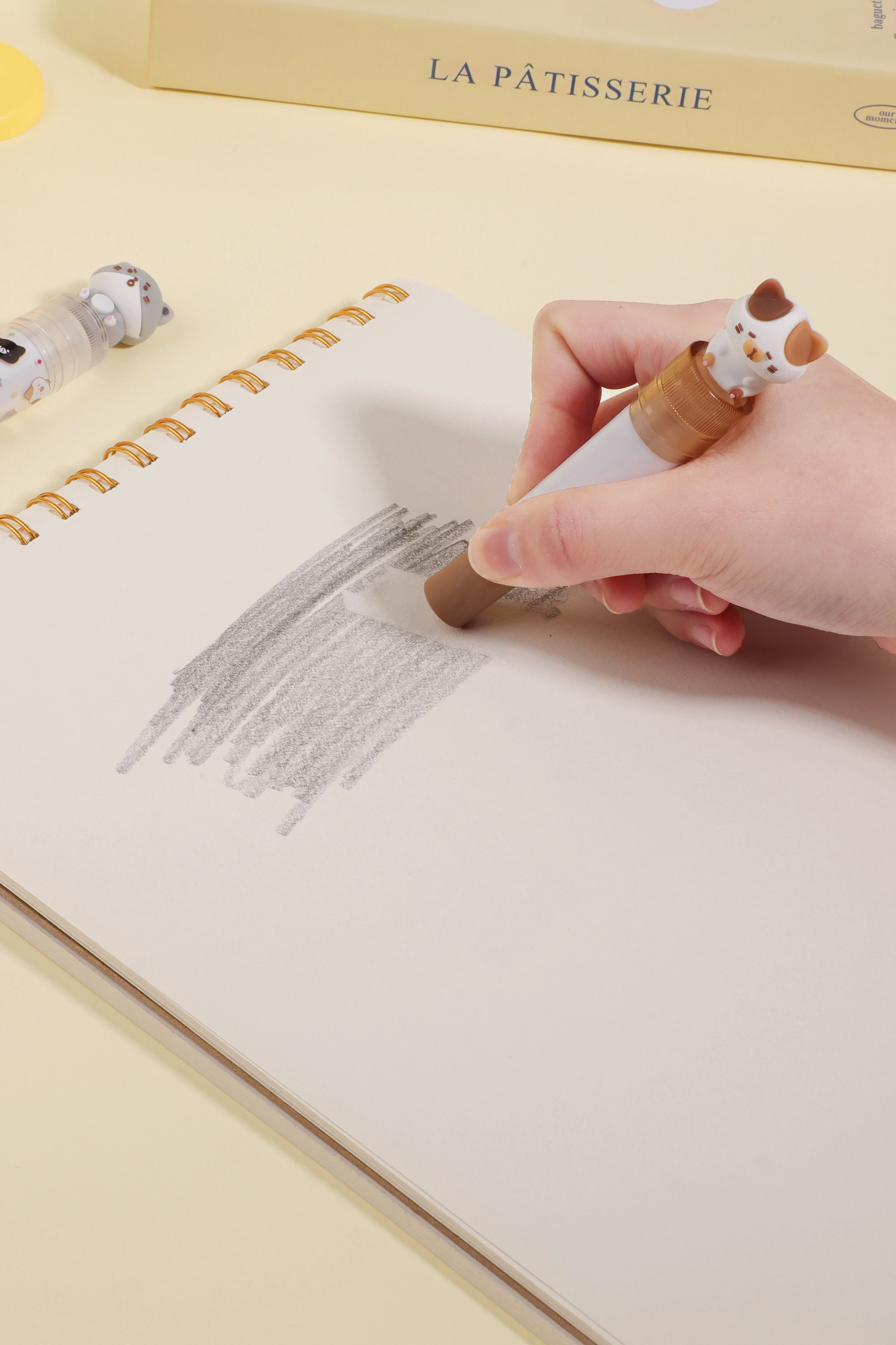 Wholesale Kids Prize Creative Cute Pencil Eraser Student Stationery Cartoon Cat Diary Lipstick Cute Kawaii Kid Eraser