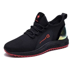 Factory wholesale black shoes men fashion sport footwears