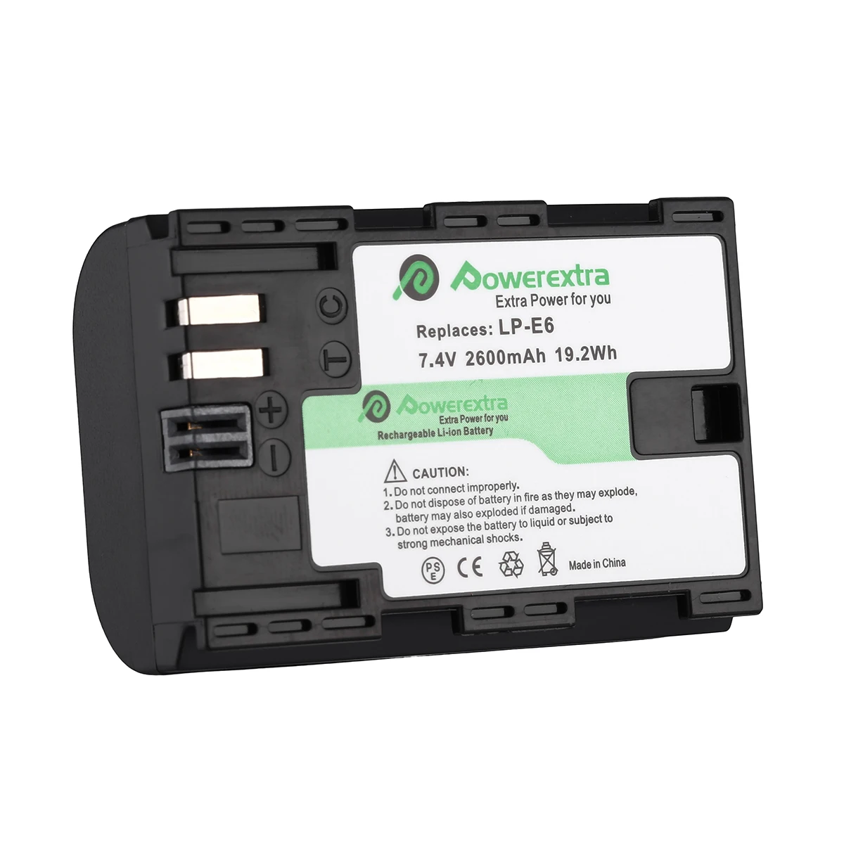 Powerextra 7.4V 2600mAh High Capacity Replacement Lp-E6