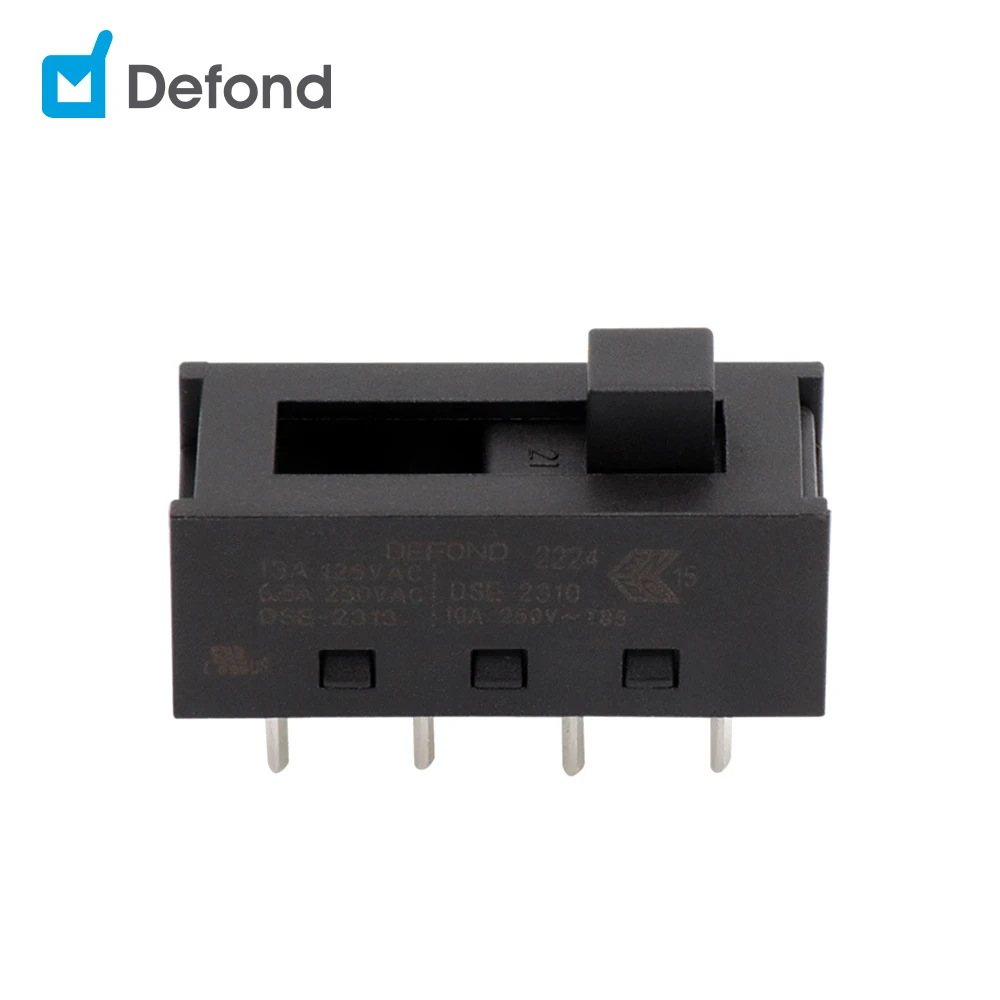 Slide Switch DSE-2310-BAP31-11R On-On 8 Pin  10A AC Power PCB Mounted Micro Switch Wireless Slide Switch