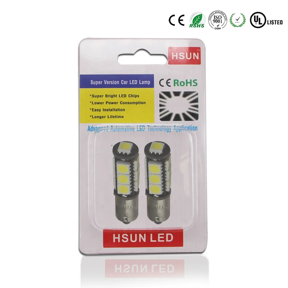 HSUN High quality h6w t4w ba9s car led bulb bax9s h6w bax9s auto led bulb t10 w5w bay9s led