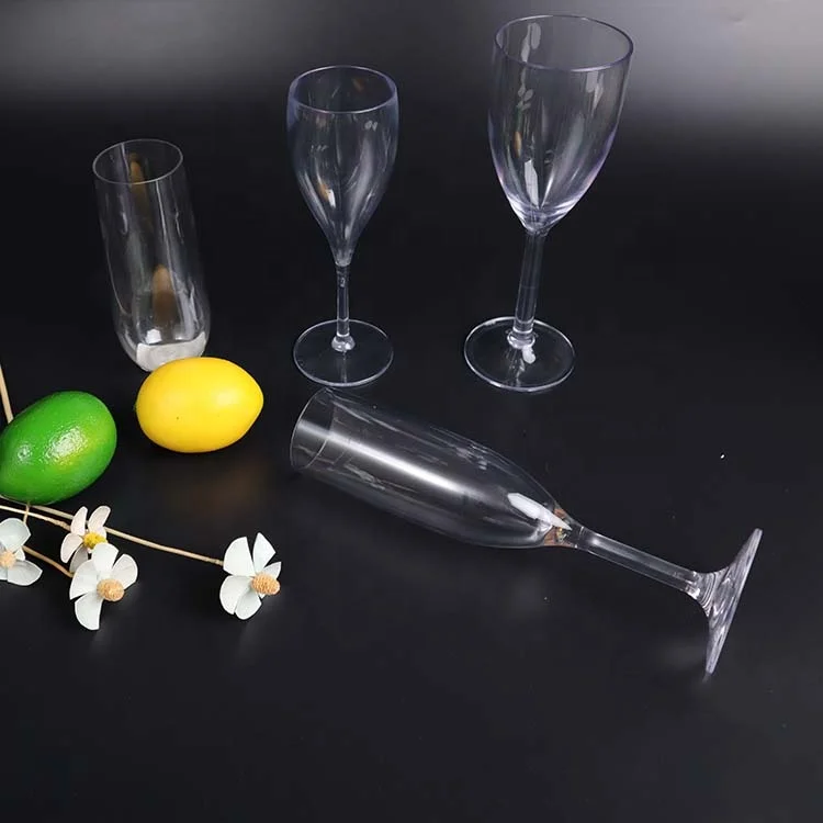 Factory Direct Wholesale Custom Wine Glasses Transparent Plastic Glasses Luxury