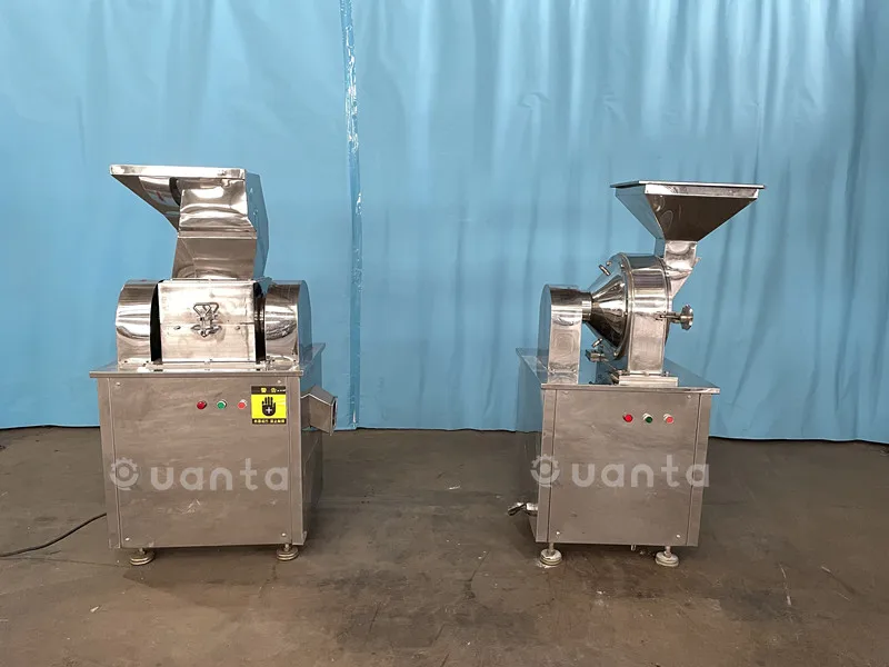QUANTA coarse crusher chili turmeric ginger cinnamon nutmeg grinder onion chilli flakes making machine