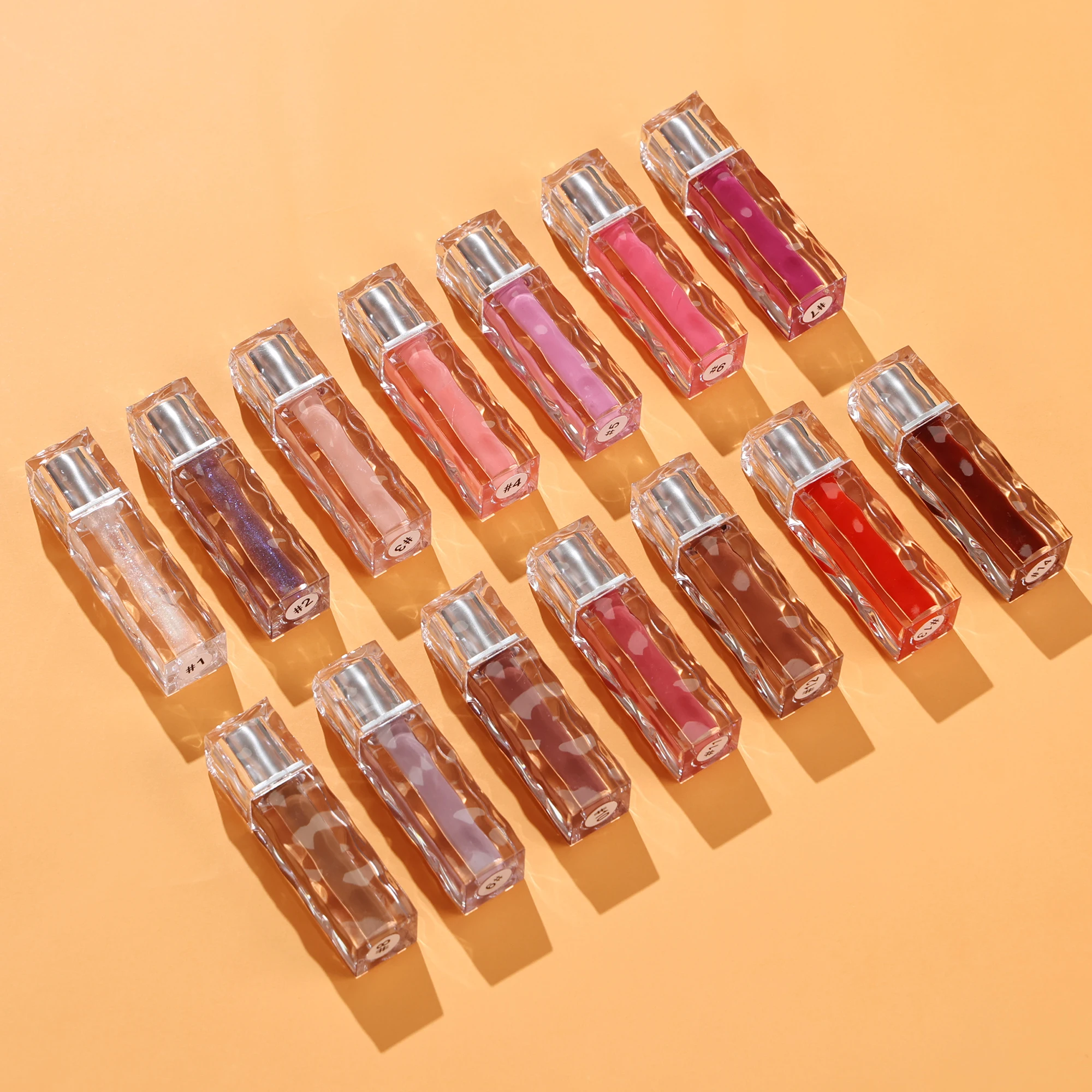 Maquillajes Original Custom Hydrating Private Label Tint Clear Lip gloss With Transparent Lipgloss Tubes Glitter Shiny Lip Glaze