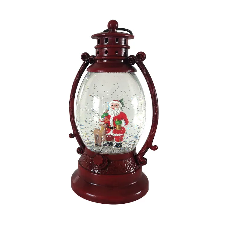 2021 Amazon best sale  Water Swirling Lantern Snow Globe Christmas Snow globe water lantern