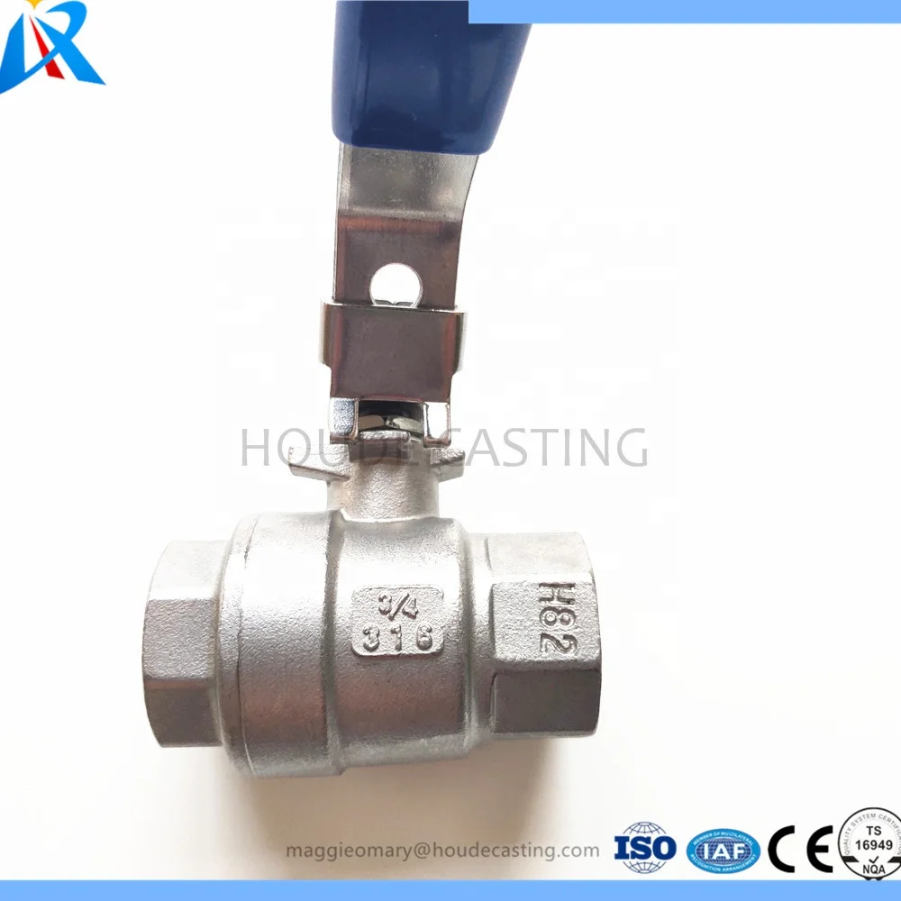 
Full Bore Bsp Thread 1000 wog 316 Stainless Steel 2 piece 1.4408 Ball Valve for Water and Gas 