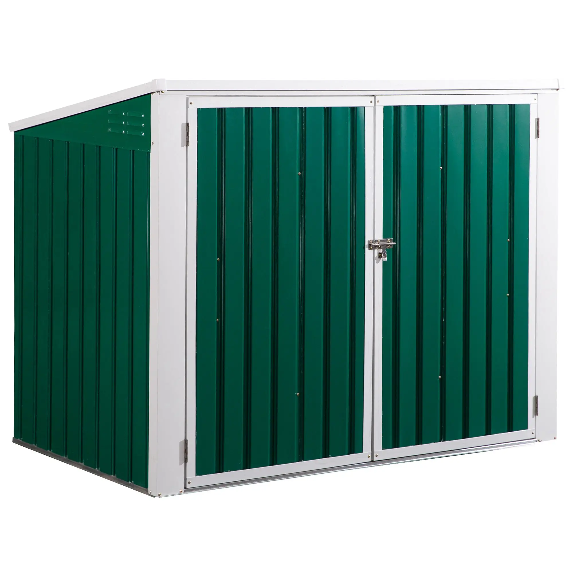 Modern Garden  metal storage bins with lids firewood shed for garden