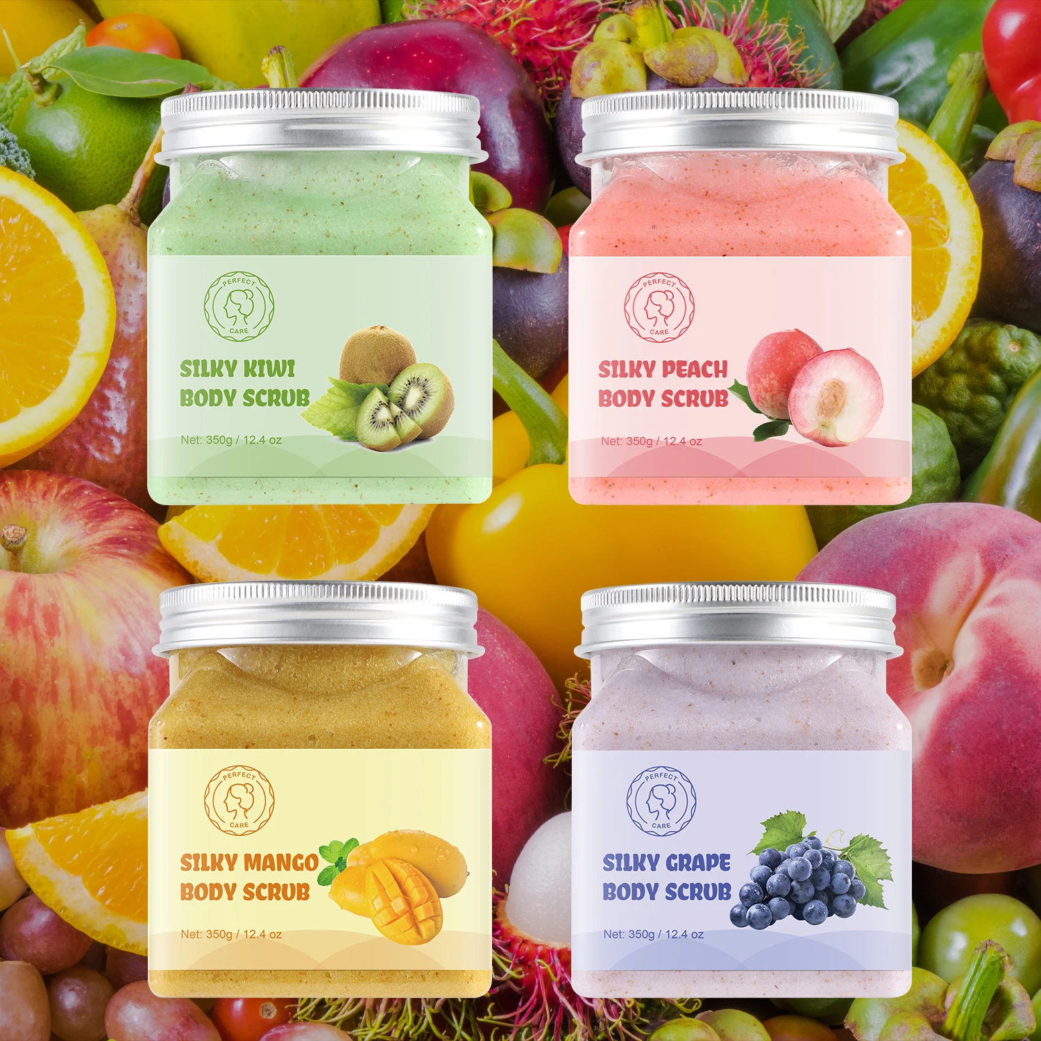 Perfectcare частная марка скраб для тела очищает и разглаживает отшелушивающая морская соль вспенивающий