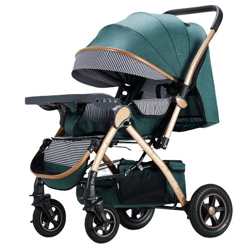 
Wholesale Price Anti-Vibration Light Weight Portable Folded Travel Luxury Infant Carriages Baby Trolley Pram Baby Stroller 