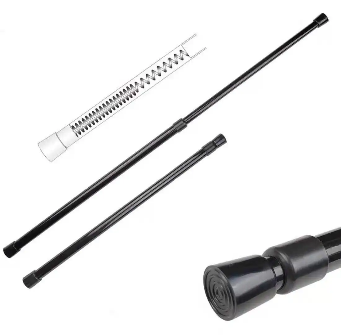 Wardrobe Antiskid Hotel iron Round Fixed Shower Curtain Bathroom curtain Rod curtain pole