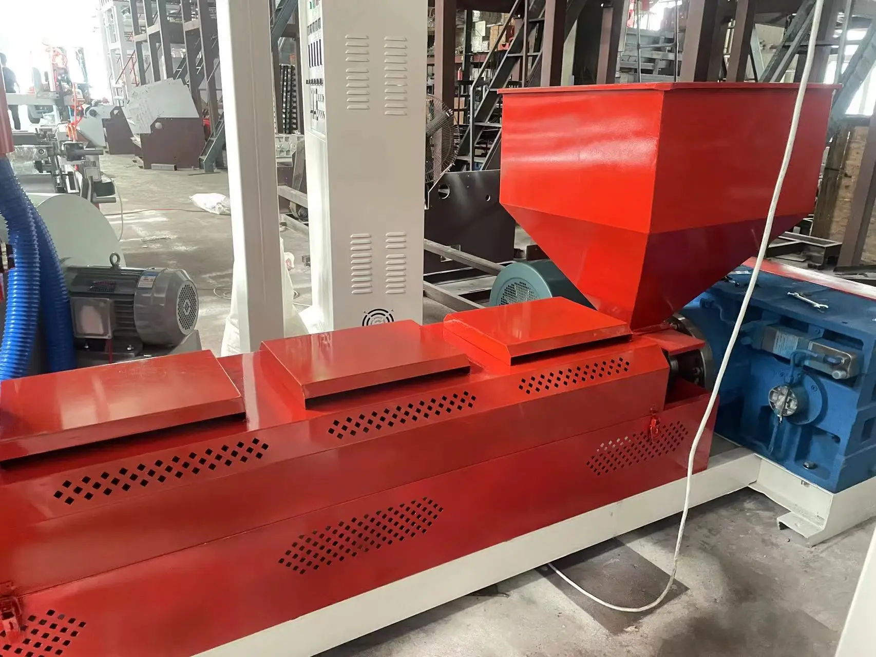 Top High Speed  Stretch HDPE LDPE Film Extruder PE Plastic Film Blowing Machine