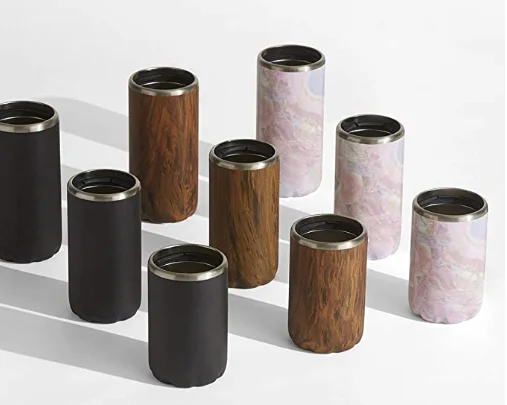 Multifunction Double Wall Cooler Holder 12oz Slim Can Beer Chiller Can Cooler Beer Bottle Insulator