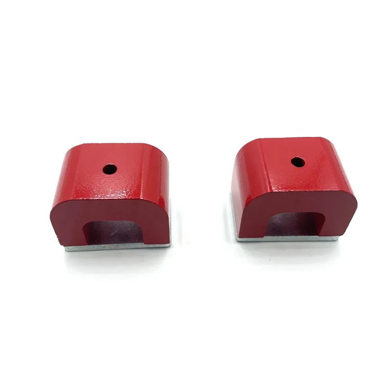 manufacture cast alnico 5 red pot horseshoe round magnet with keeper wholesale