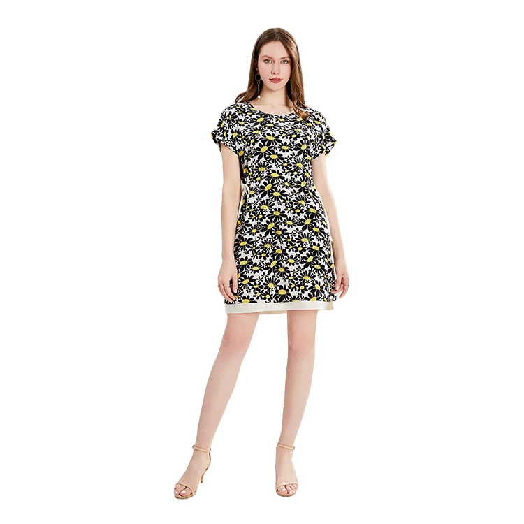 High Quality Beautiful Dress For Woman Woven Short Dress