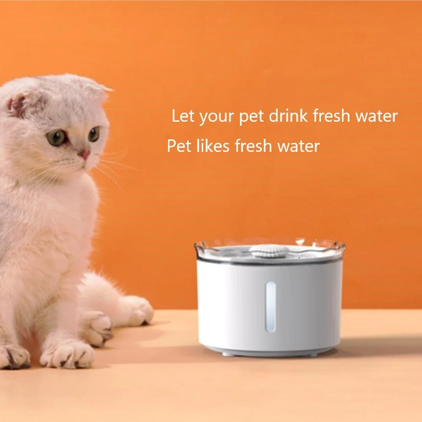 Ultra Quite 1800ml water tank Automatic Pet Water Fountain with filter convenience add water visule window watr level