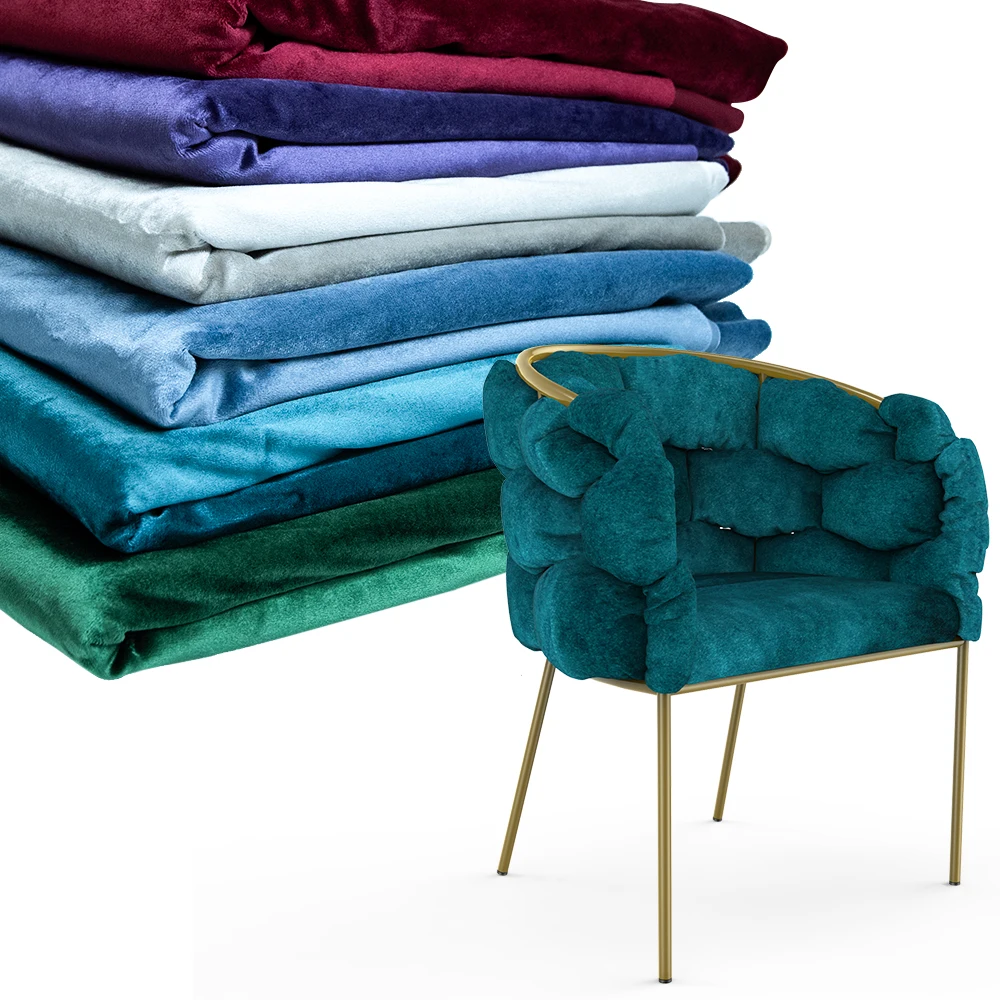 Home textile custom 100% polyester velvet curtain fabric upholster sofa fabric for furniture textile velvet 280cm width