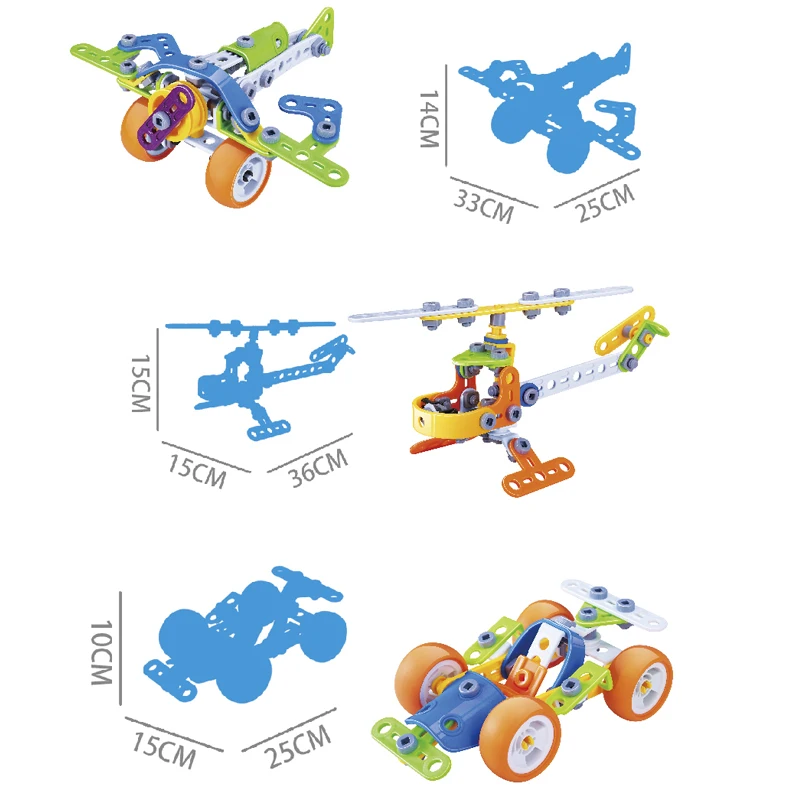 HN Educational Toys 167PCS Best Creative Game Fun Activity Superior Gift for Kid Assembly Of Building Blocks