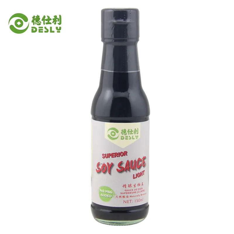 150 ml Desly Brand Superior Light Soy Sauce Bulk Wholesale OEM Factory Price