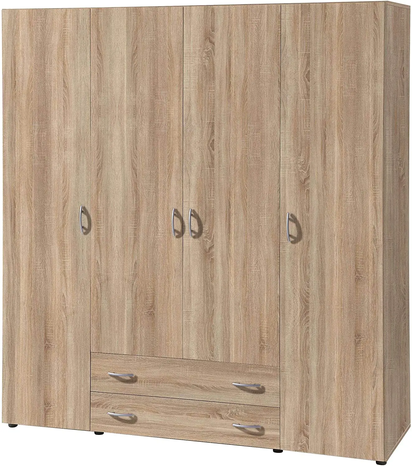 Hot Selling Factory Customized Cheap Modern Multi-function Home Clothing Armoire Wooden Wardrobe Cabinet with Drawer