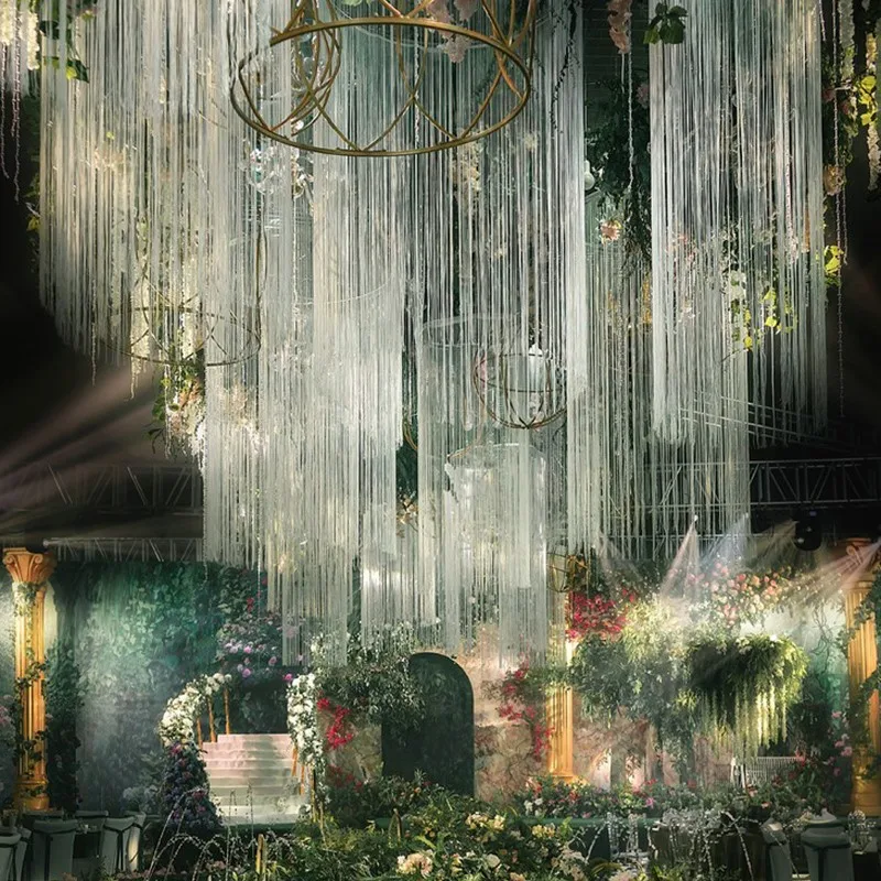 Плотный фон для фотосъемки с изображением тонких бахромы и серебряных