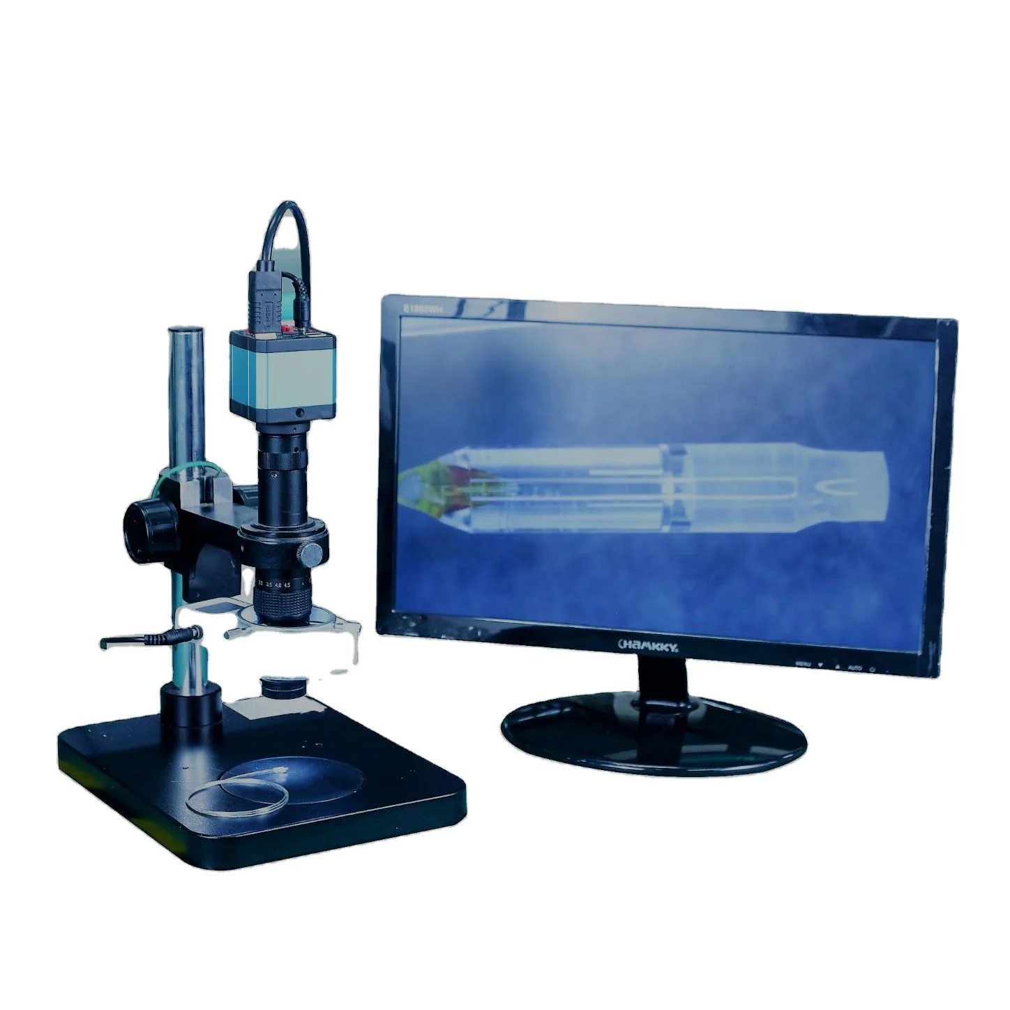 4K FULL HD 1080P Video Industrial Digital Stereo 17 Inches LCD Zoom Microscope for Industrial Inspection and Mobile Repair