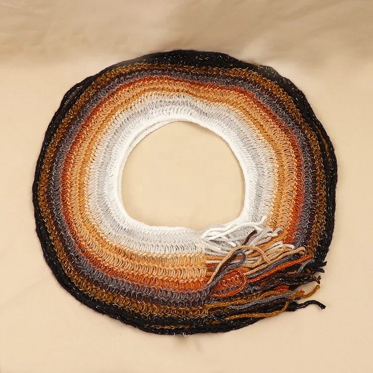 
Wholesale Big Size Soft Chiffon Georgette Voile Gradient Color Hijab Scarf 