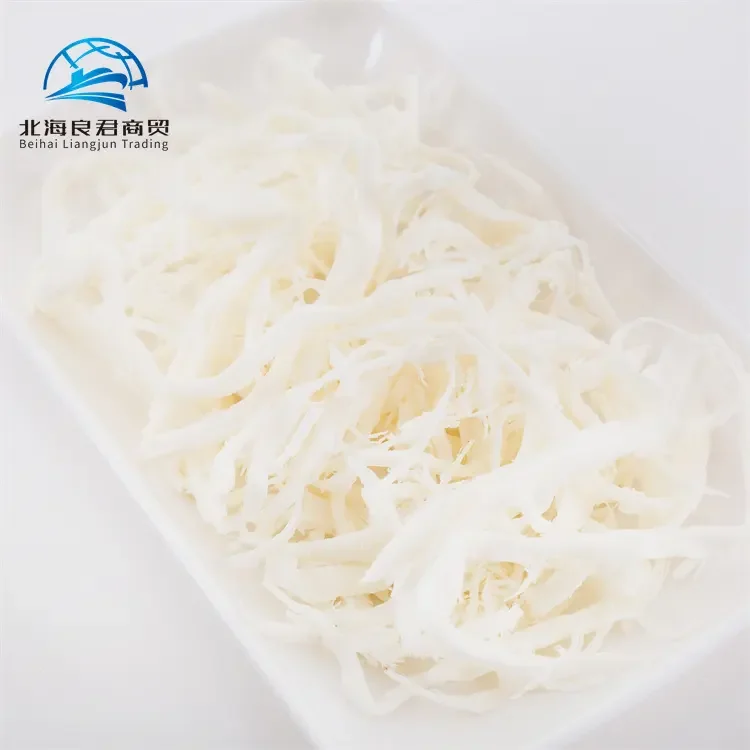 Wholesale nutritious delicious handmade white dried shredded squid seafood snack calamari(squid)