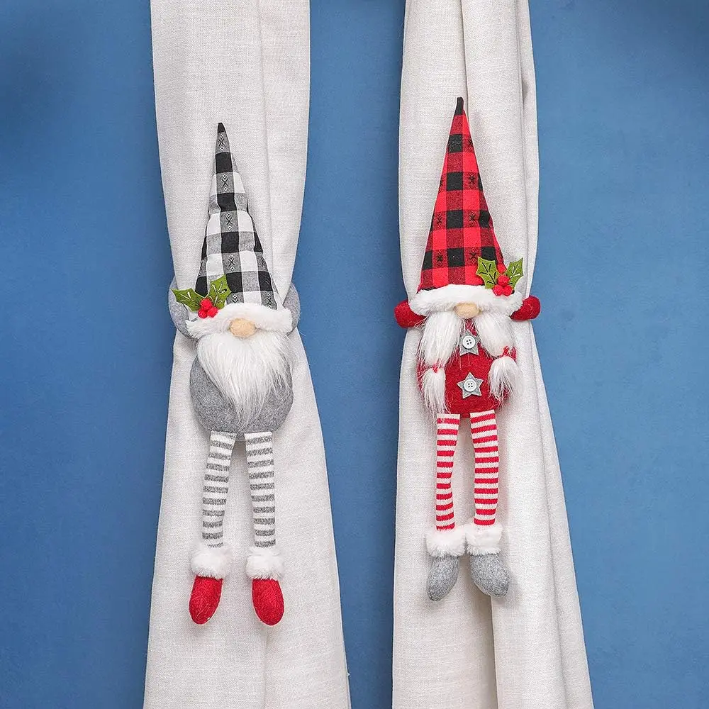 Cartoon Curtain Cute Tieback Santa Snowman Curtain Buckle Hook for Kids Child Nursery Room Window Decorations